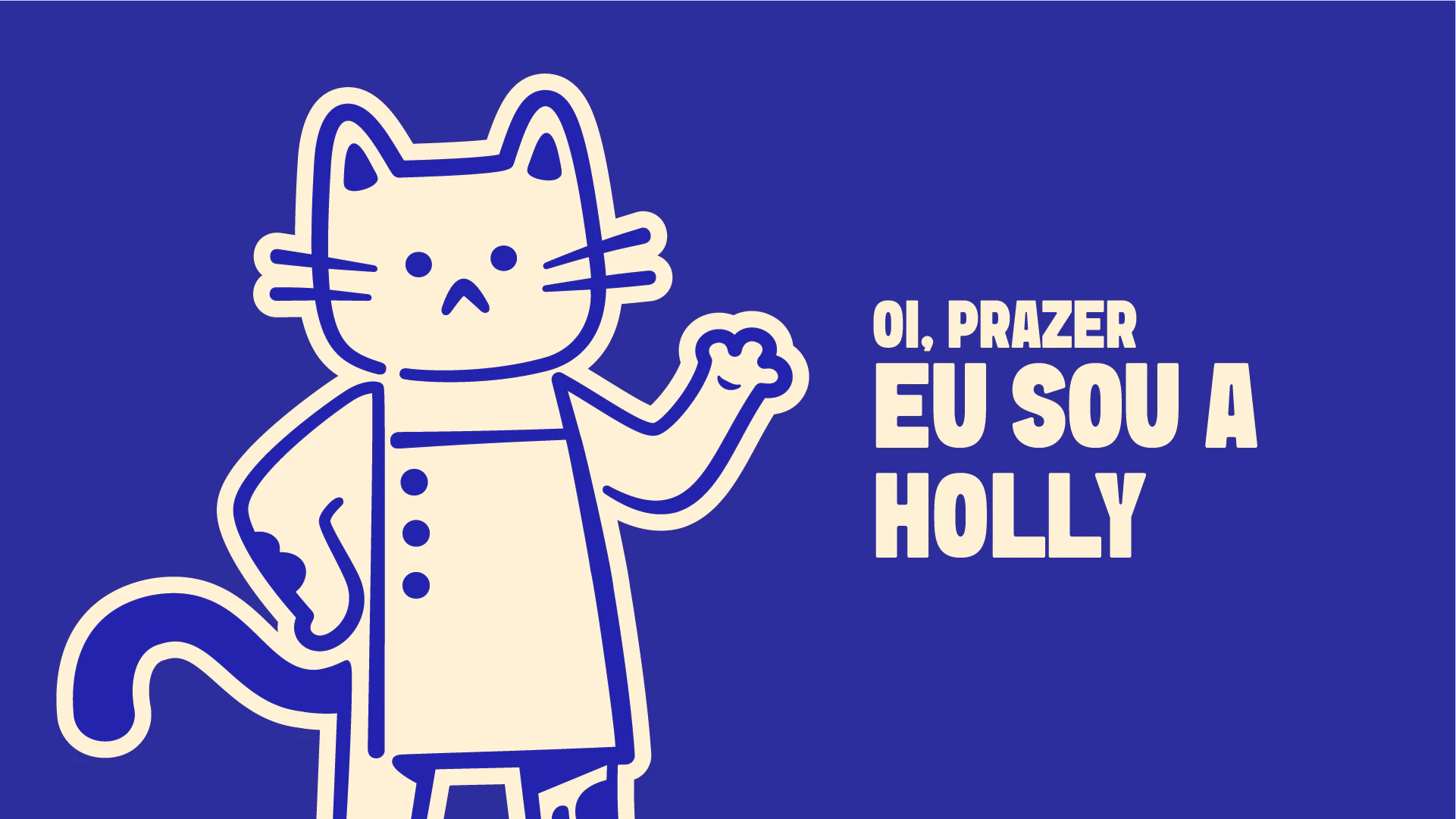 Mascote da Holly Bakehouse: “Oi, prazer, eu sou a Holly”